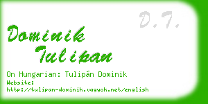 dominik tulipan business card